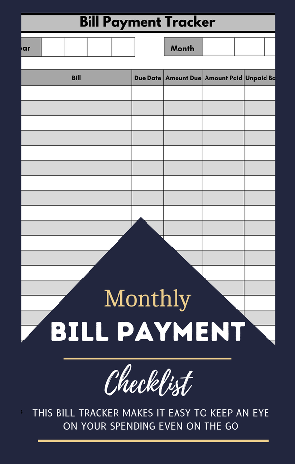 Pocket-Sized Simple Bill Tracker