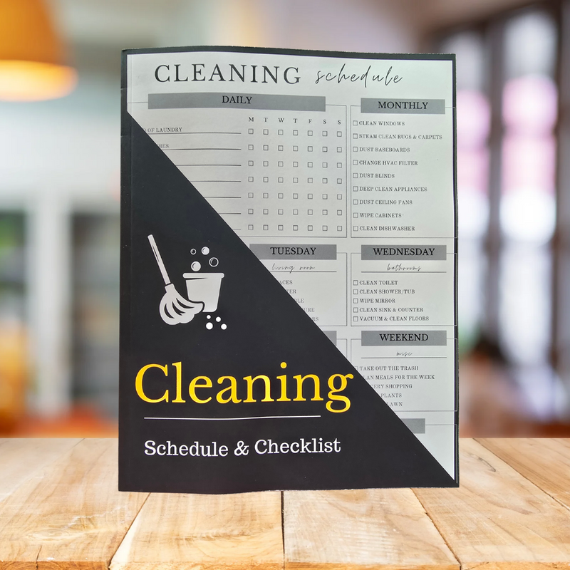 Daily Weekly and Monthly Cleaning Schedule & Checklist – 3B